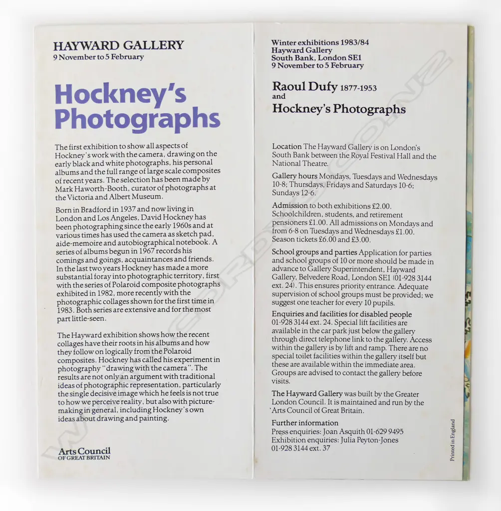 HOCKNEY'S PHOTOGRAPHS Image 1++